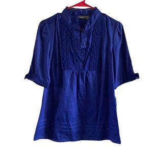 Apt. 9 Shirt with Pom-Poms, Buttons & Other Details - Size Small